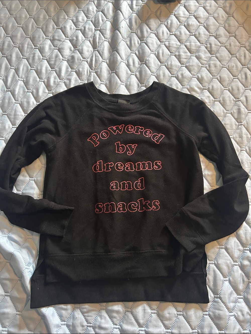 art class Black Sweatshirt with Pink Embroidered Text
